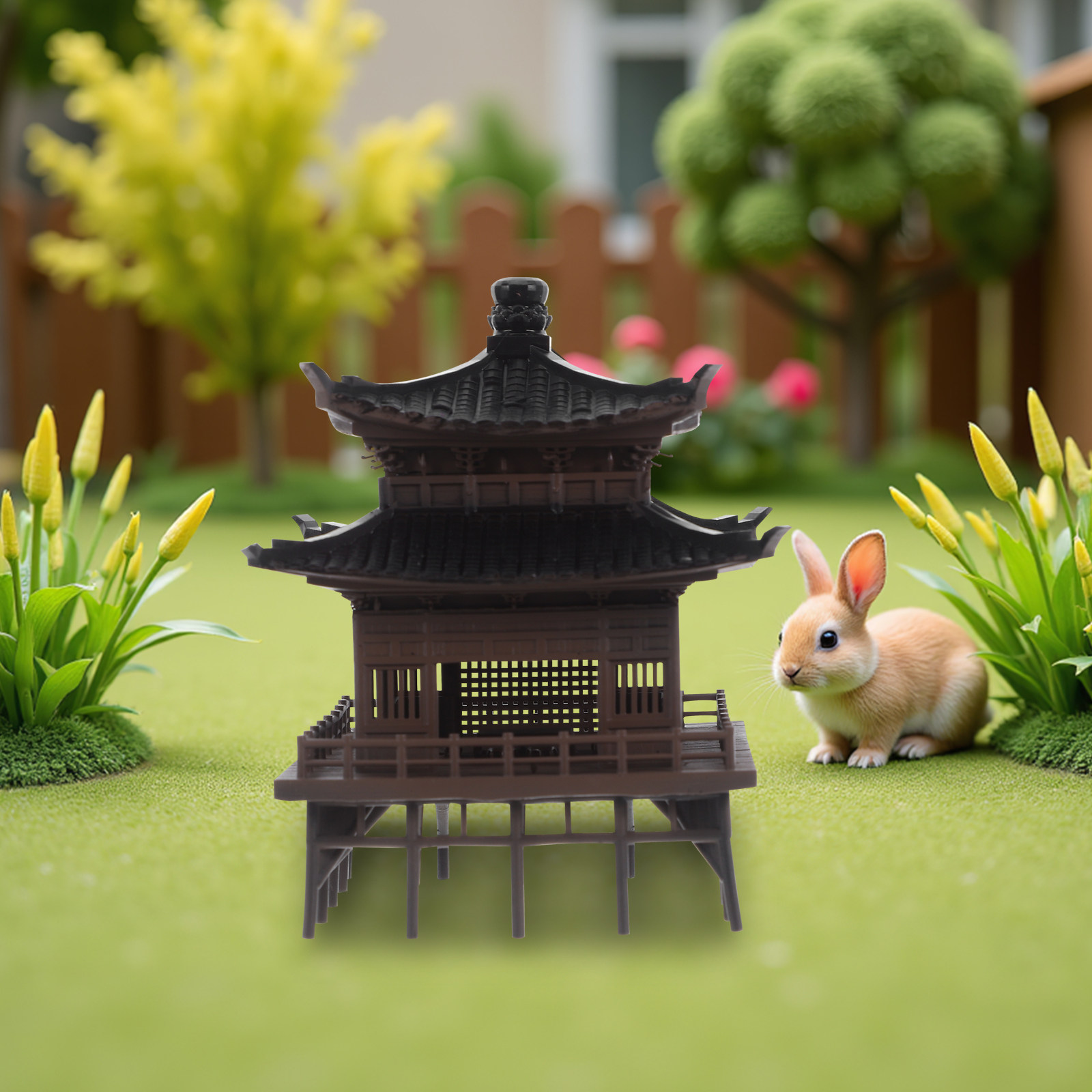 برج زخرفي صغير على شكل جناح صي - مراجعة Bonsai Garden Landscape Design وسعره