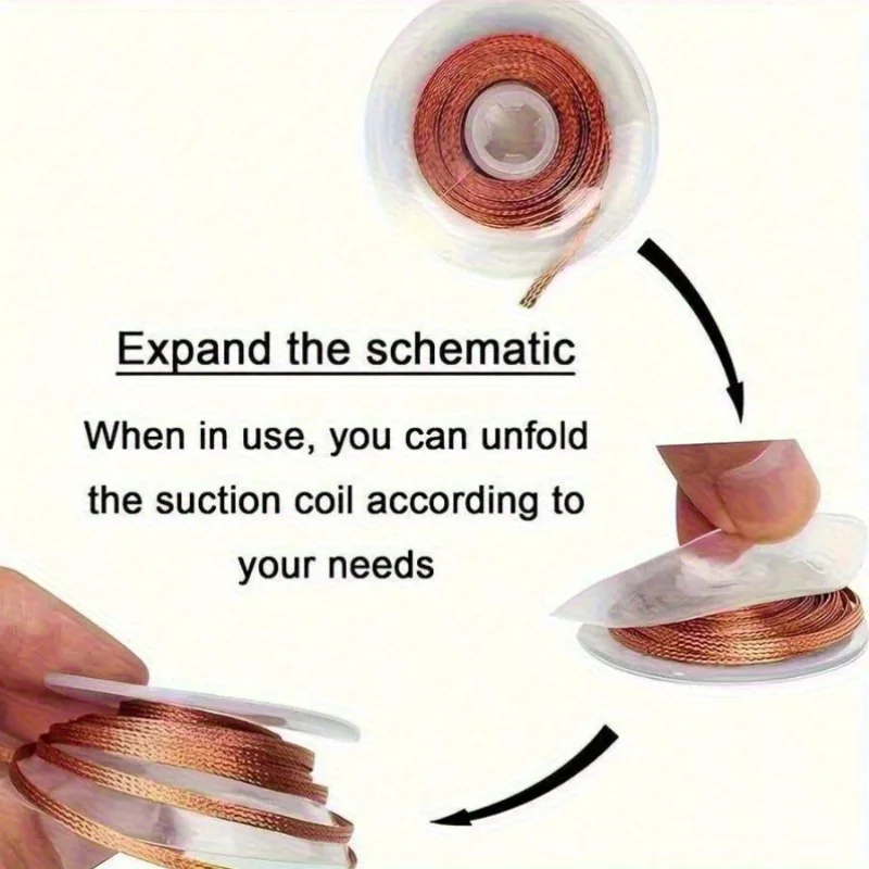 1.5 متر ديسولديرينغ جديلة الشر - مراجعة Copper Wire Roll وسعره