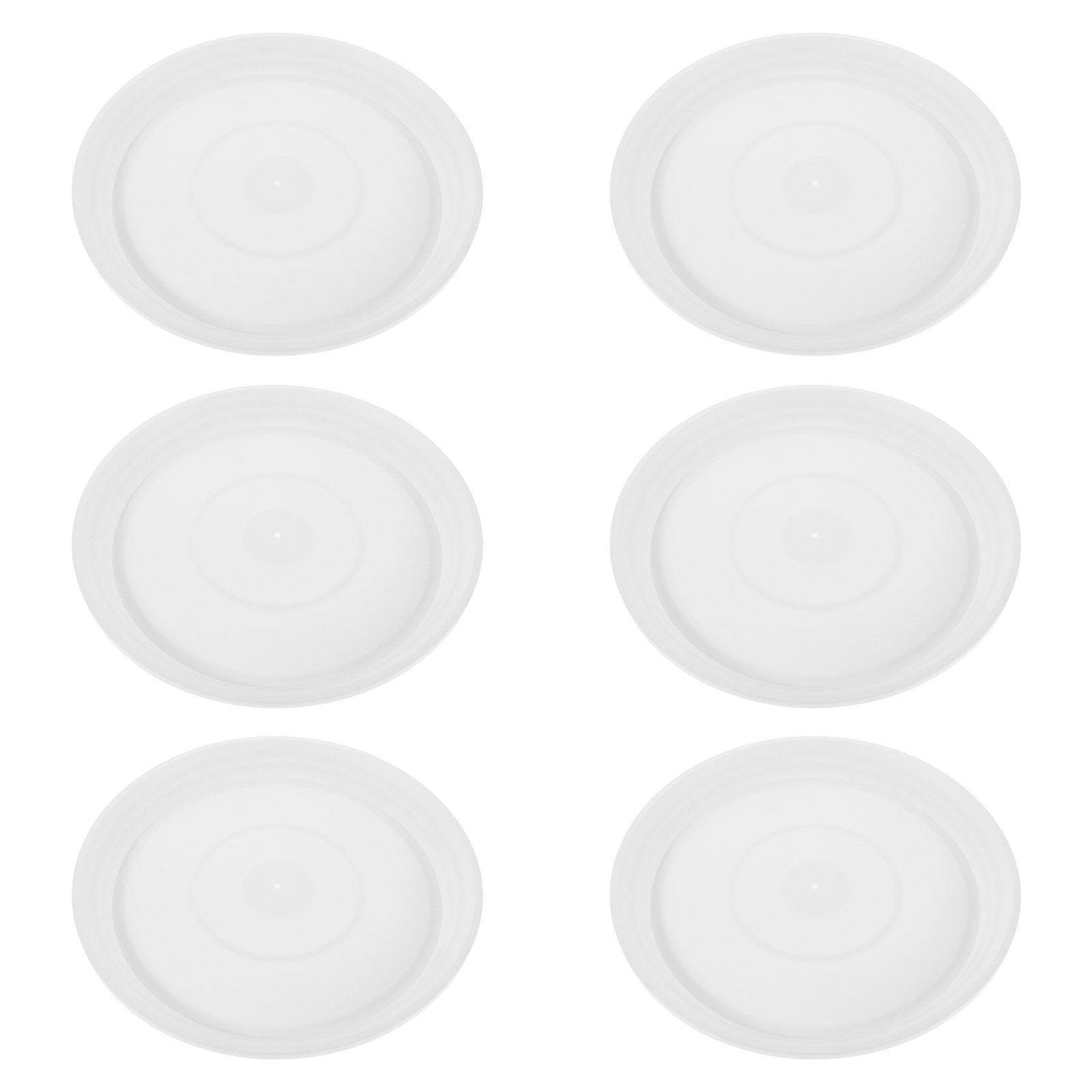6 قطع، أطباق بلاستيكية دائرية  - مراجعة Drip Tray Saucer وسعره